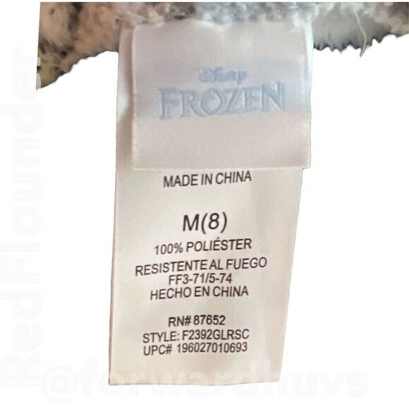 Frozen Elsa Girls Robe With Hood Size M (8) - Picture 6 of 8